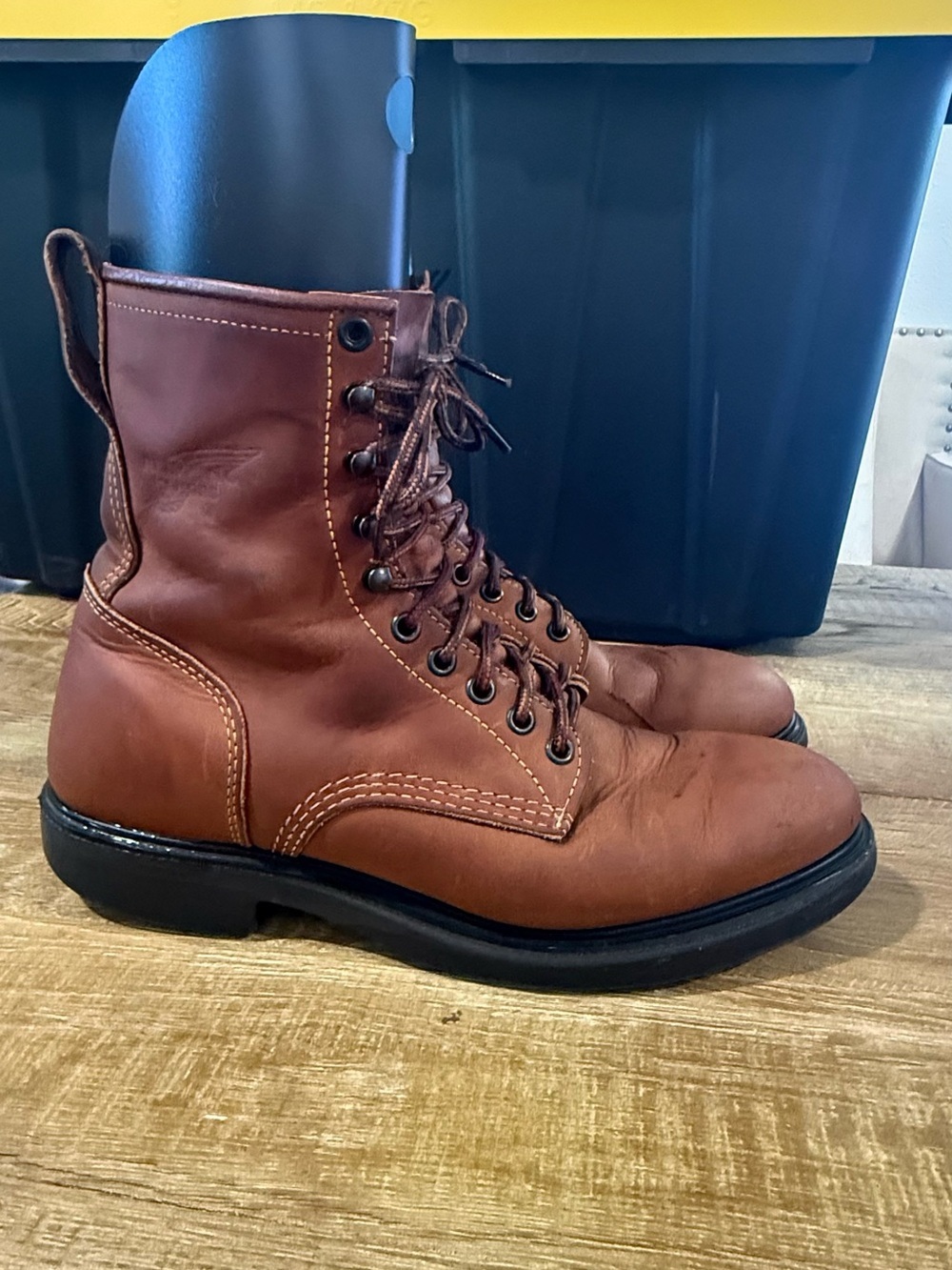 Vintage Red Wing Lace Up Boots | Size 9.5 B - Picture 2 of 13